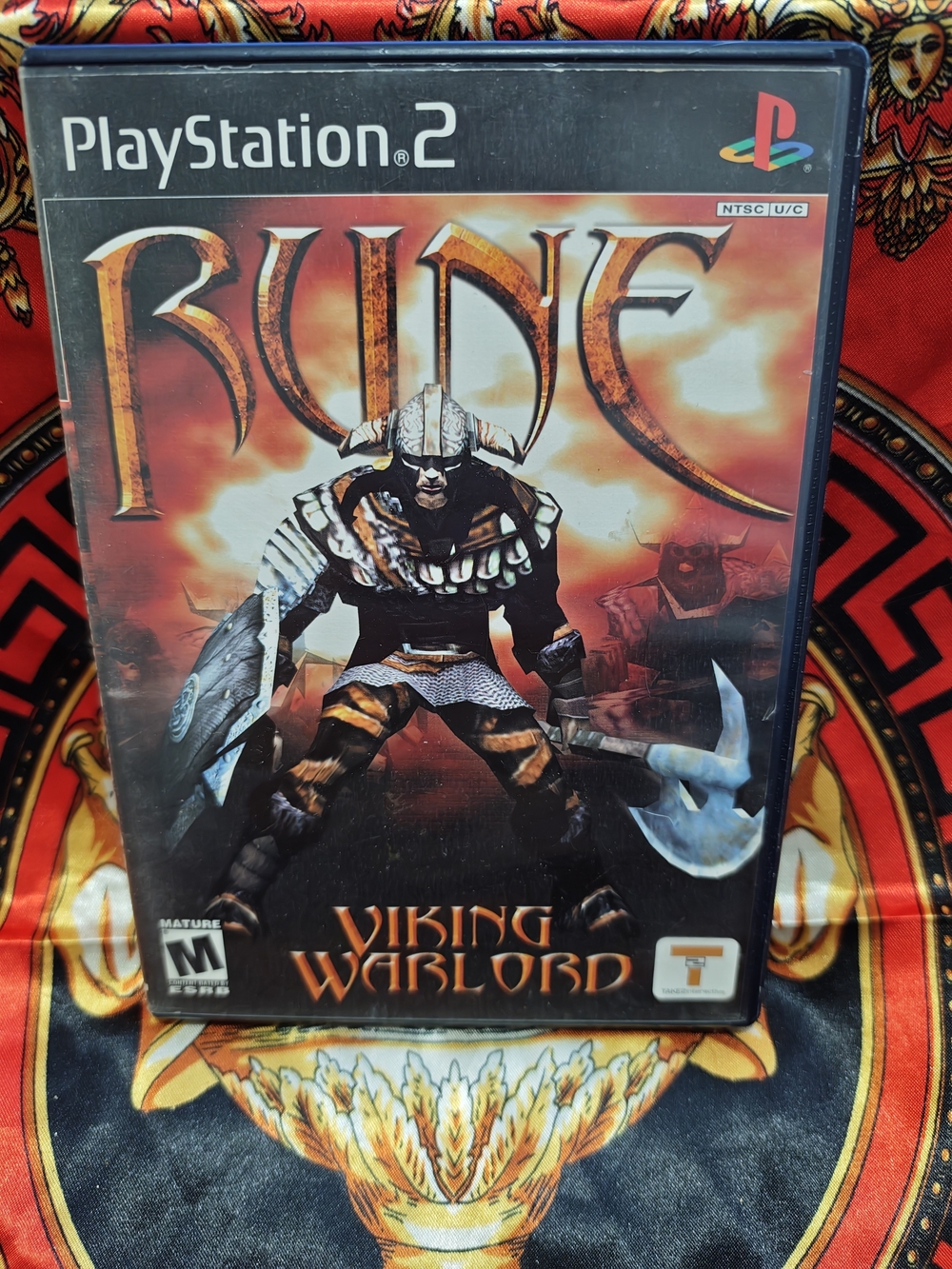 Sony PlayStation 2 Rune: Viking Warlord – Black and Orange Cover